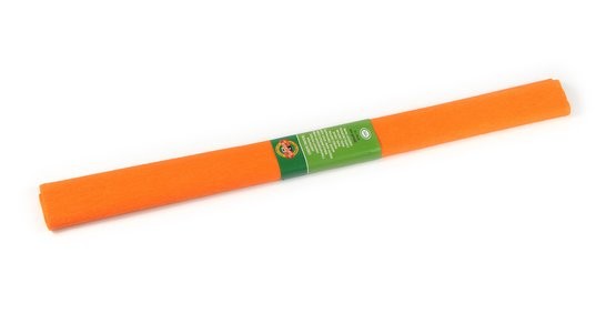 Бумага креповая "KOH-I-NOOR" 30 г/м2, 200х50 см, рулон, оранжевый светлый 9755/11